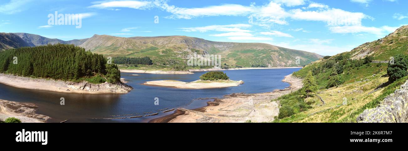 Niedrigwasser und die Rigg von Haweswater Stockfoto