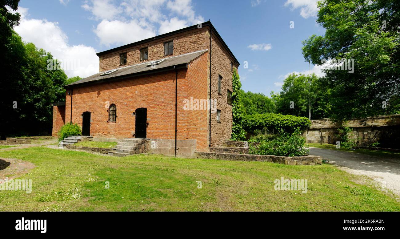 Kings Mill, Marchwheil Mill und ehemalige Ziegelei, Wrexham, North Wales, Stockfoto