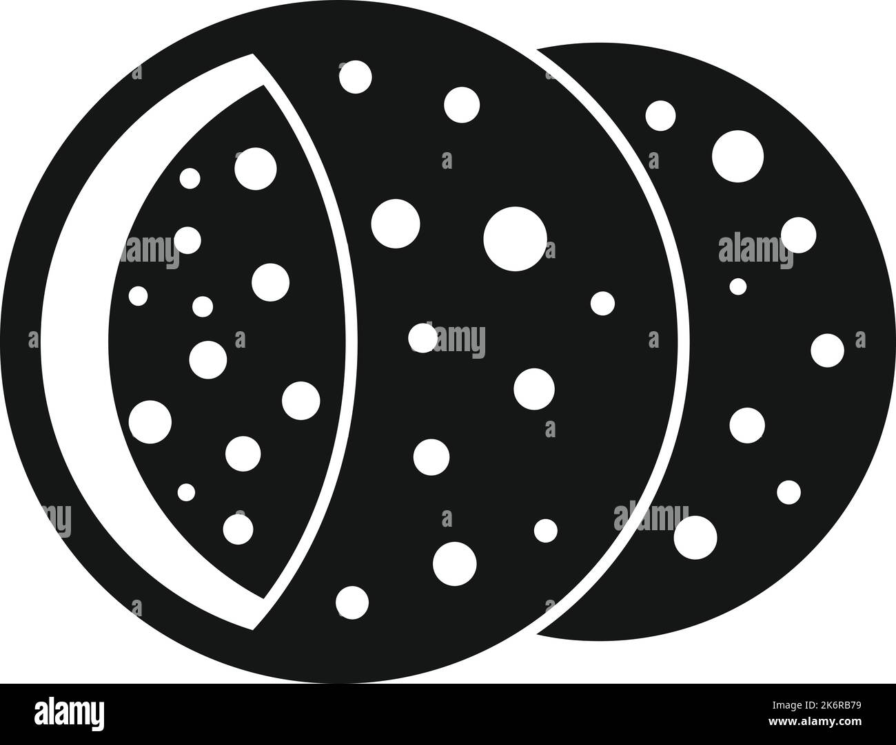 Vegane Falafel Symbol einfacher Vektor. Pita Kochen. Feiern Sie die Ernährung Stock Vektor
