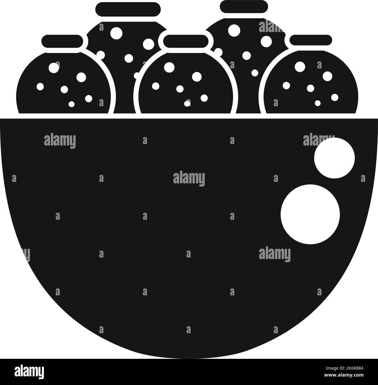 Feier Falafel Symbol einfachen Vektor. Kochen lecker. Frischpackung Stock Vektor