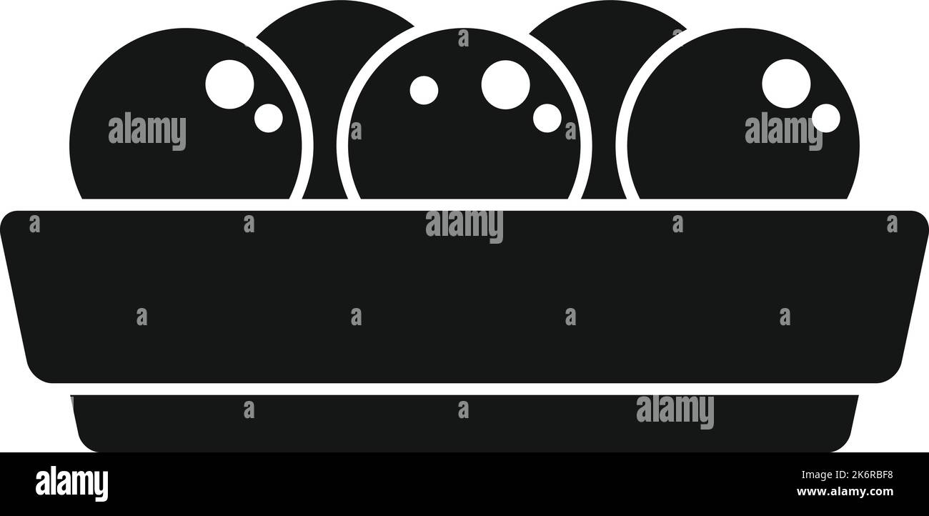 Ereignis Falafel Symbol einfacher Vektor. Arabisch wird gekocht. Muslimischer Ball Stock Vektor