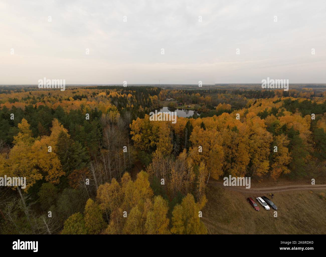 Paunküla fallen in Estland Stockfoto
