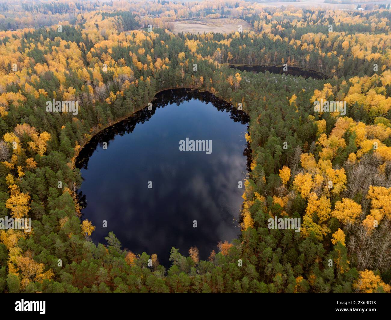 Estnischer See in Paunküla Stockfoto