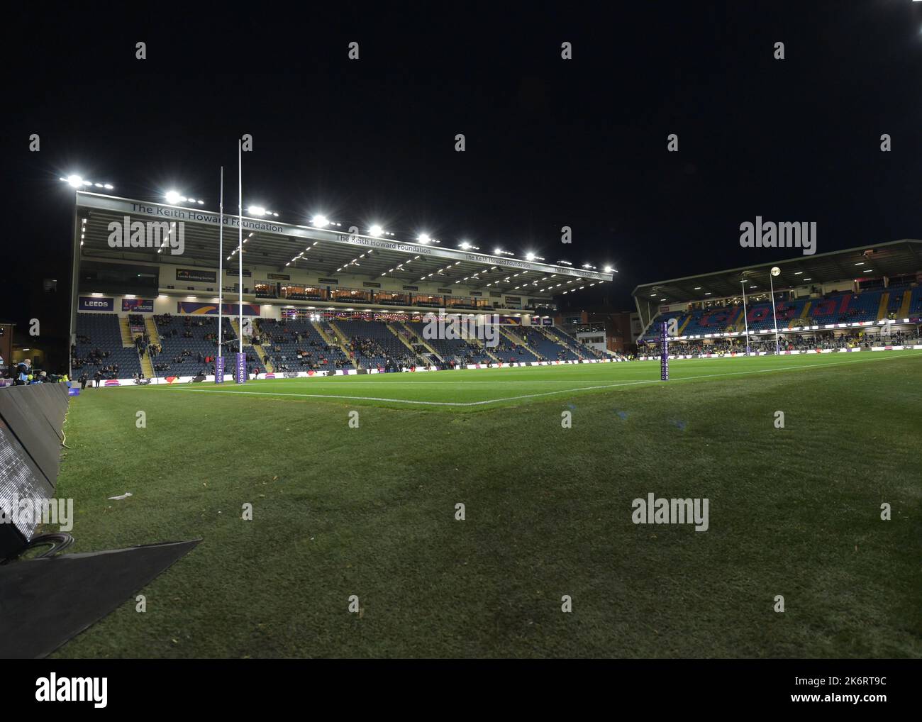 Australien gegen Fidschi: Rugby League World Cup Headingley, Leeds, West Yorkshire Headingley Stadium vor dem Rugby League World Cup 2021 Gruppe B-Spiel zwischen Australien und Fidschi am 15. Oktober 2022 im Headingley Stadium, Leeds . (Foto von Craig Cresswell/Alamy Live News) Stockfoto