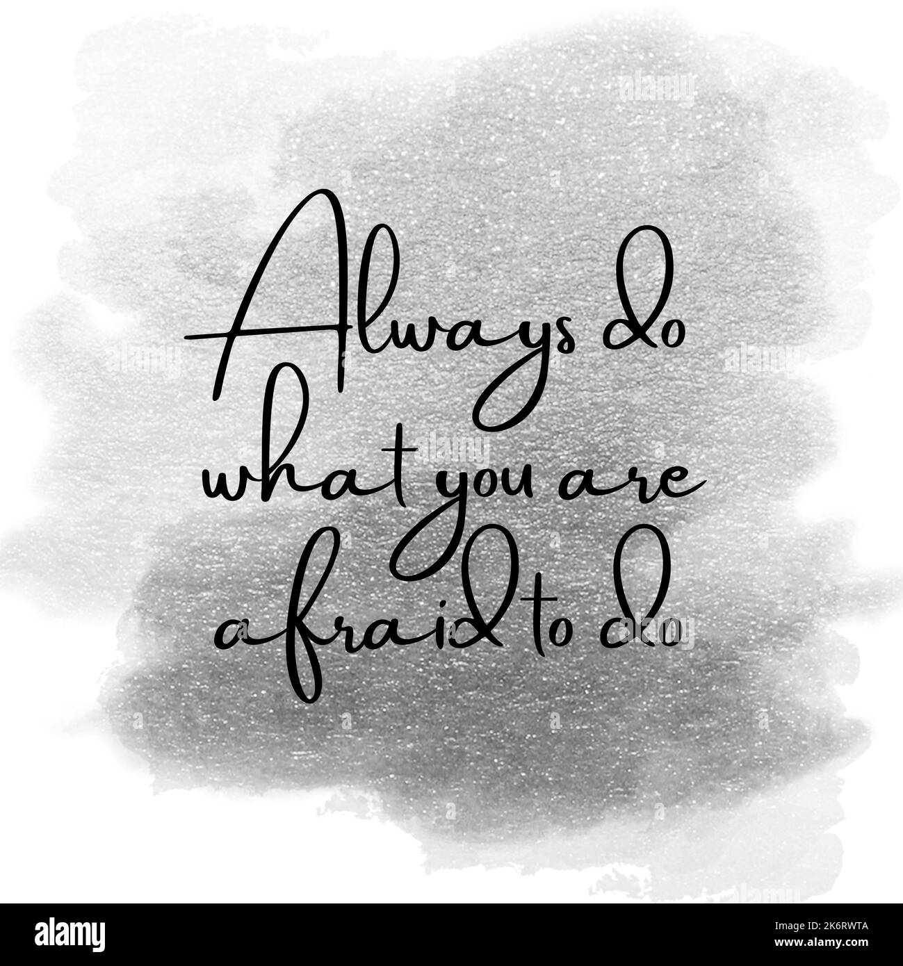 Motivationszitat Typografie Banner Design. Zitat Typografie für den Druck oder als Poster, Karte, Flyer oder T-Shirt Stockfoto