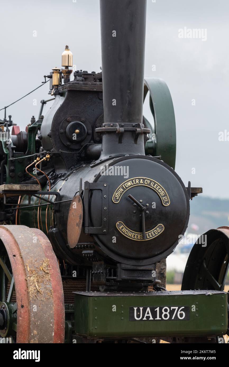 Tarrant Hinton.Dorset.Vereinigtes Königreich.August 25. 2022.Auf der Great Dorset Steam Fair Ist Ein BB1 Fowler-Rudermotor aus dem Jahr 1920 zu sehen Stockfoto