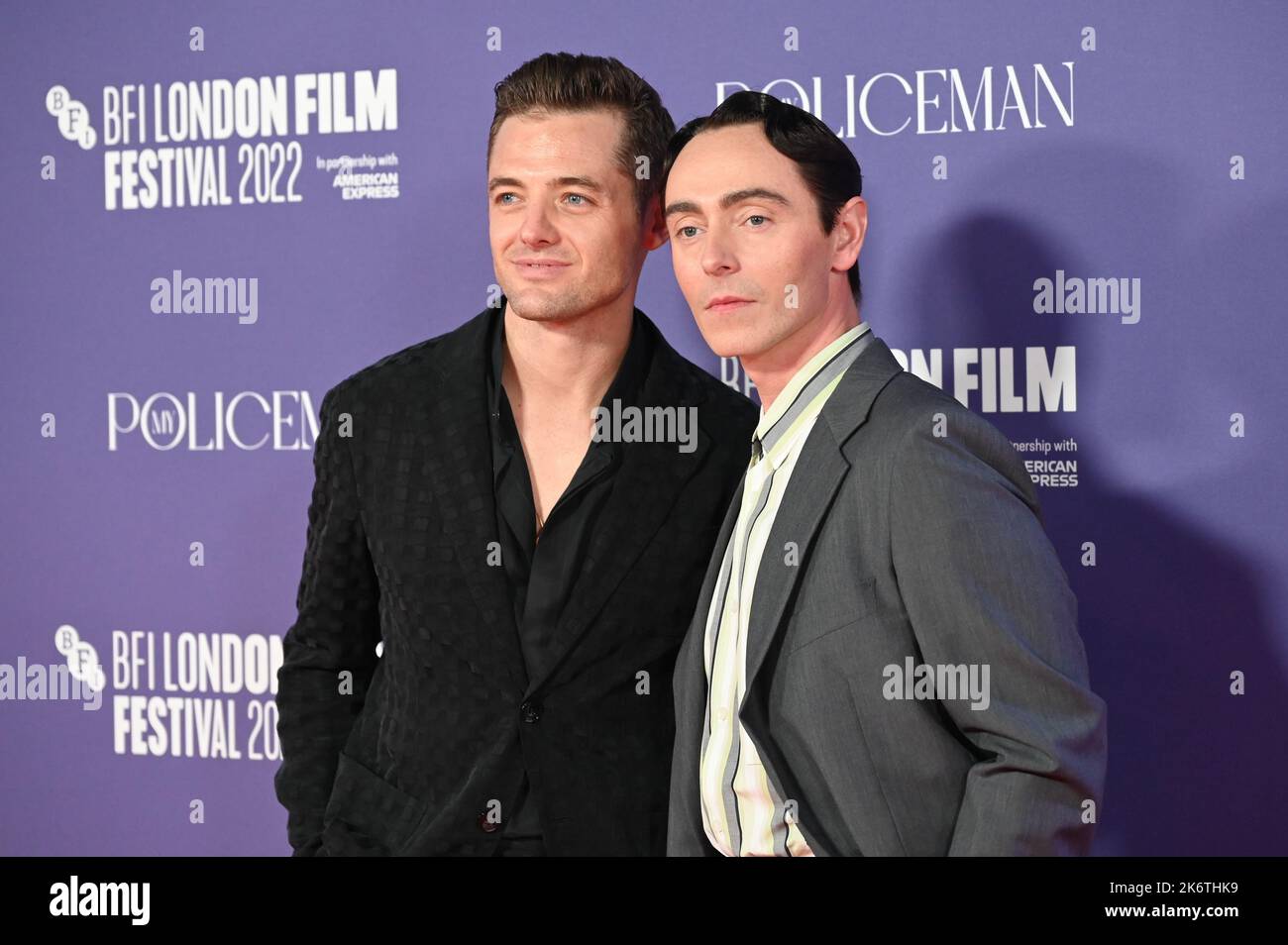 London, Großbritannien. 15. Oktober 2022. Robbie Rogers und David Dawson kommen bei The My Policeman an - Europäische Premiere - BFI London Film Festival, 15. Oktober 2022, London, UK Quelle: Siehe Li/Picture Capital/Alamy Live News Stockfoto