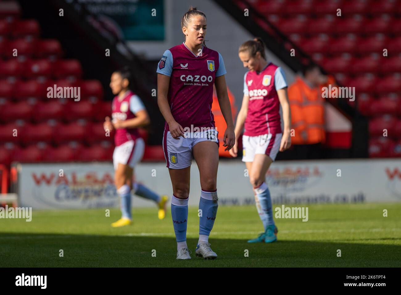 15.. Oktober 2022. Anna Patten. Barclays Women’s Super League Spiel zwischen Aston Villa und West Ham United im Bescot Stadium (Walsall). Stockfoto