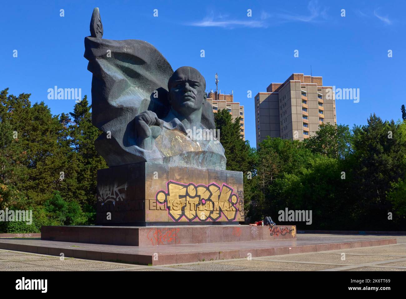 Deutschland, Berlin, 09. 06. 2021, Thaelmann-Denkmal im Ernst-Thaelmann-Park Stockfoto