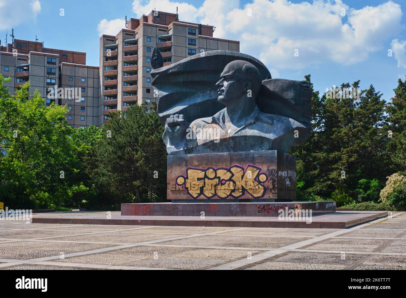 Deutschland, Berlin, 10. 06. 2021, Thaelmann-Denkmal im Ernst-Thaelmann-Park Stockfoto
