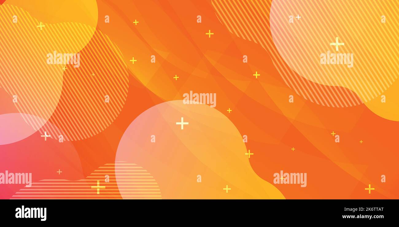 Orangefarbener moderner Hintergrund in Vektorgrafik mit Glanz und Bewegung, mit parallelen Linien, heller geometrischer Form. Stock Vektor