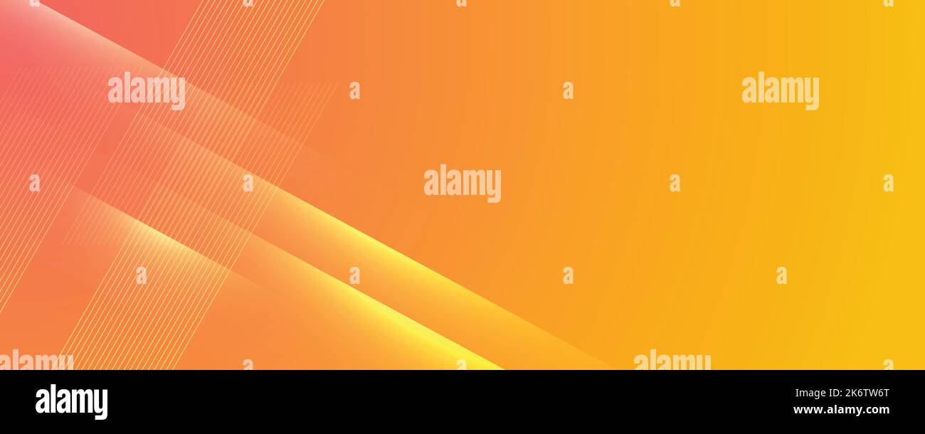 Abstrakter, moderner gelber Hintergrund mit hellen Elementen, parallelen Linien und geometrischer Form in Vektorgrafik. Stock Vektor