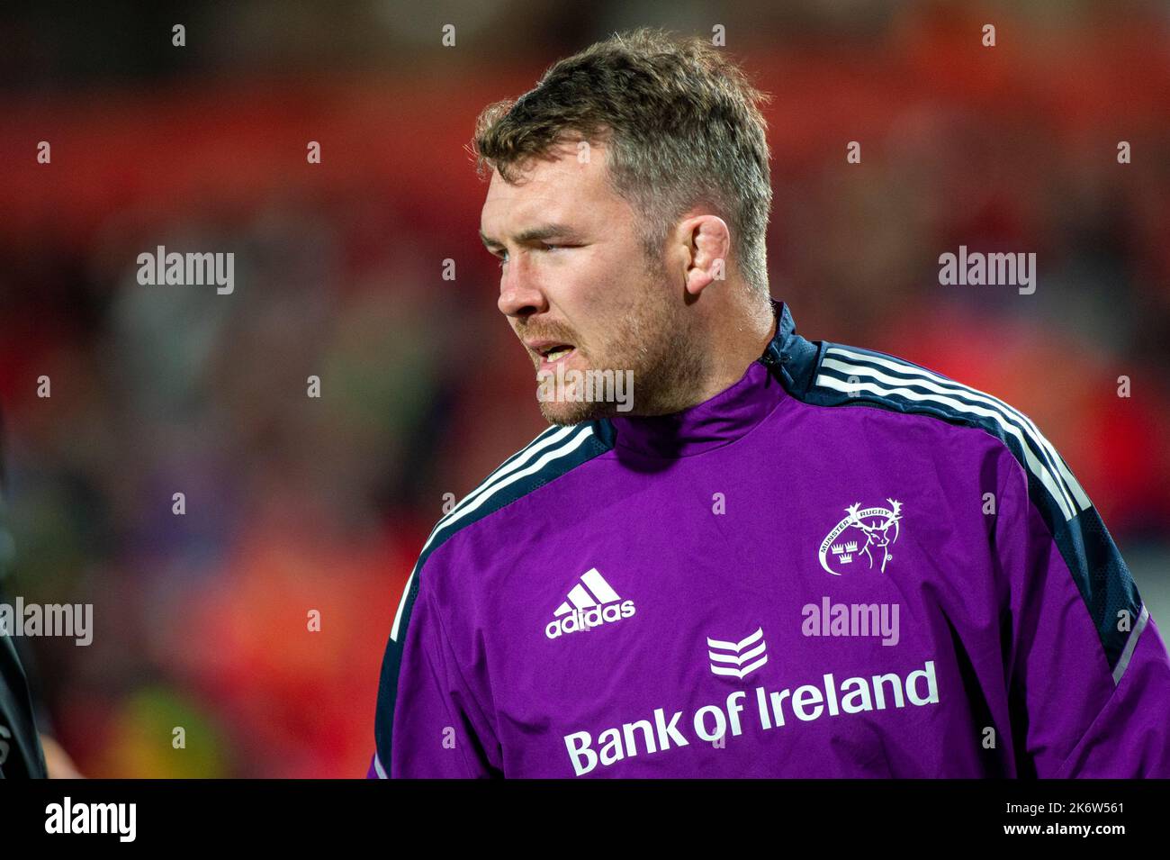 Limerick, Irland. 16. Oktober 2022. Peter O'Mahony von Münster während des Spiels der United Rugby Championship Round 5 zwischen Munster Rugby und Vodacom Bulls am 15. Oktober 2022 im Thomond Park in Limerick, Irland (Foto von Andrew SURMA/ Credit: SIPA USA/Alamy Live News Stockfoto