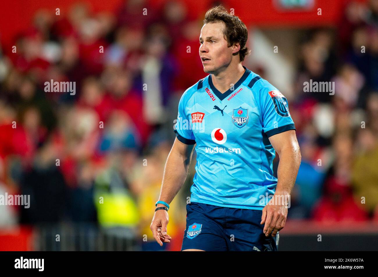 Limerick, Irland. 16. Oktober 2022. Chris Smith von Bulls während des Spiels der United Rugby Championship Round 5 zwischen Munster Rugby und Vodacom Bulls am 15. Oktober 2022 im Thomond Park in Limerick, Irland (Foto von Andrew SURMA/ Quelle: SIPA USA/Alamy Live News Stockfoto