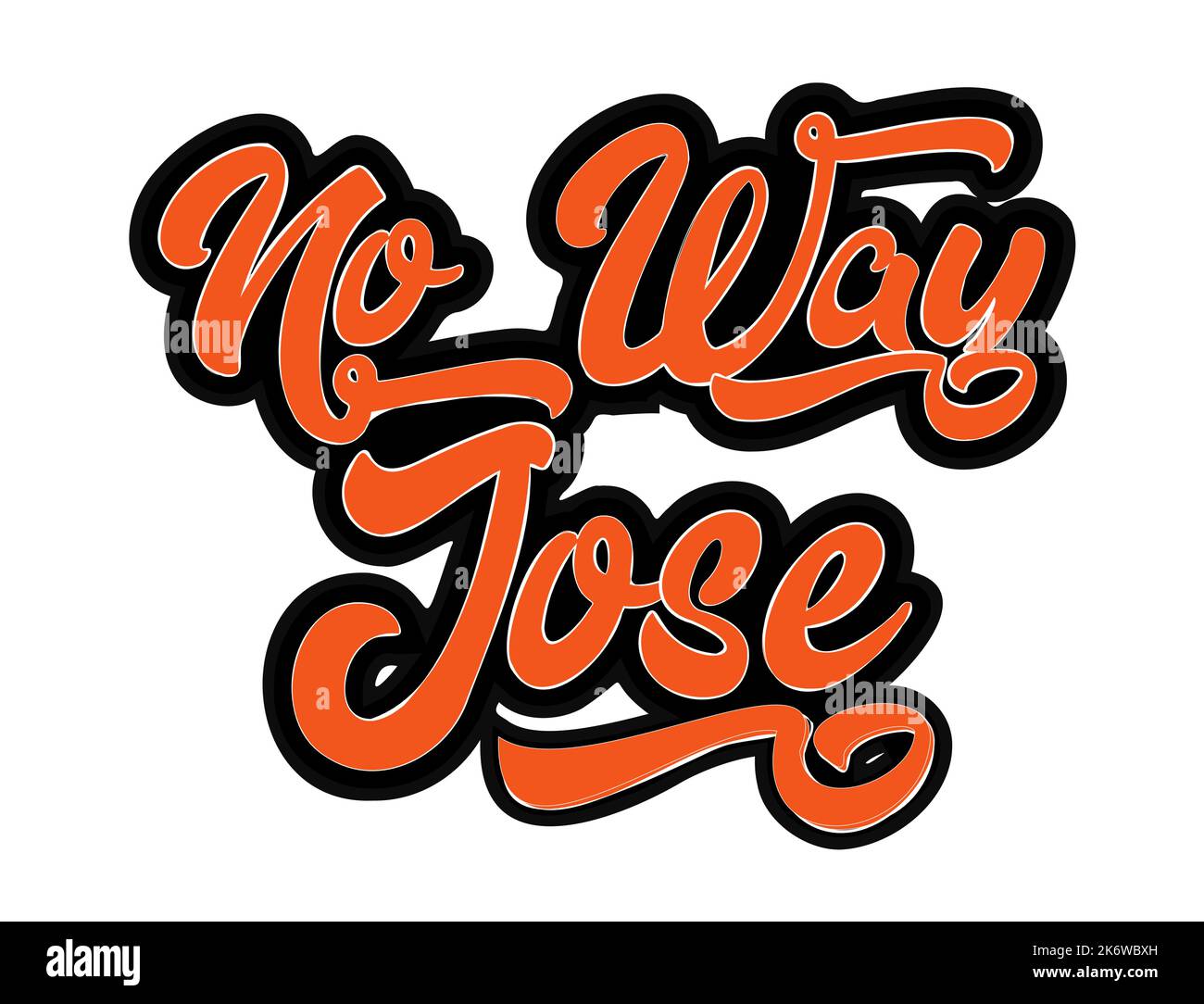 Auf keinen Fall Jose-Vektordarstellung Stock Vektor