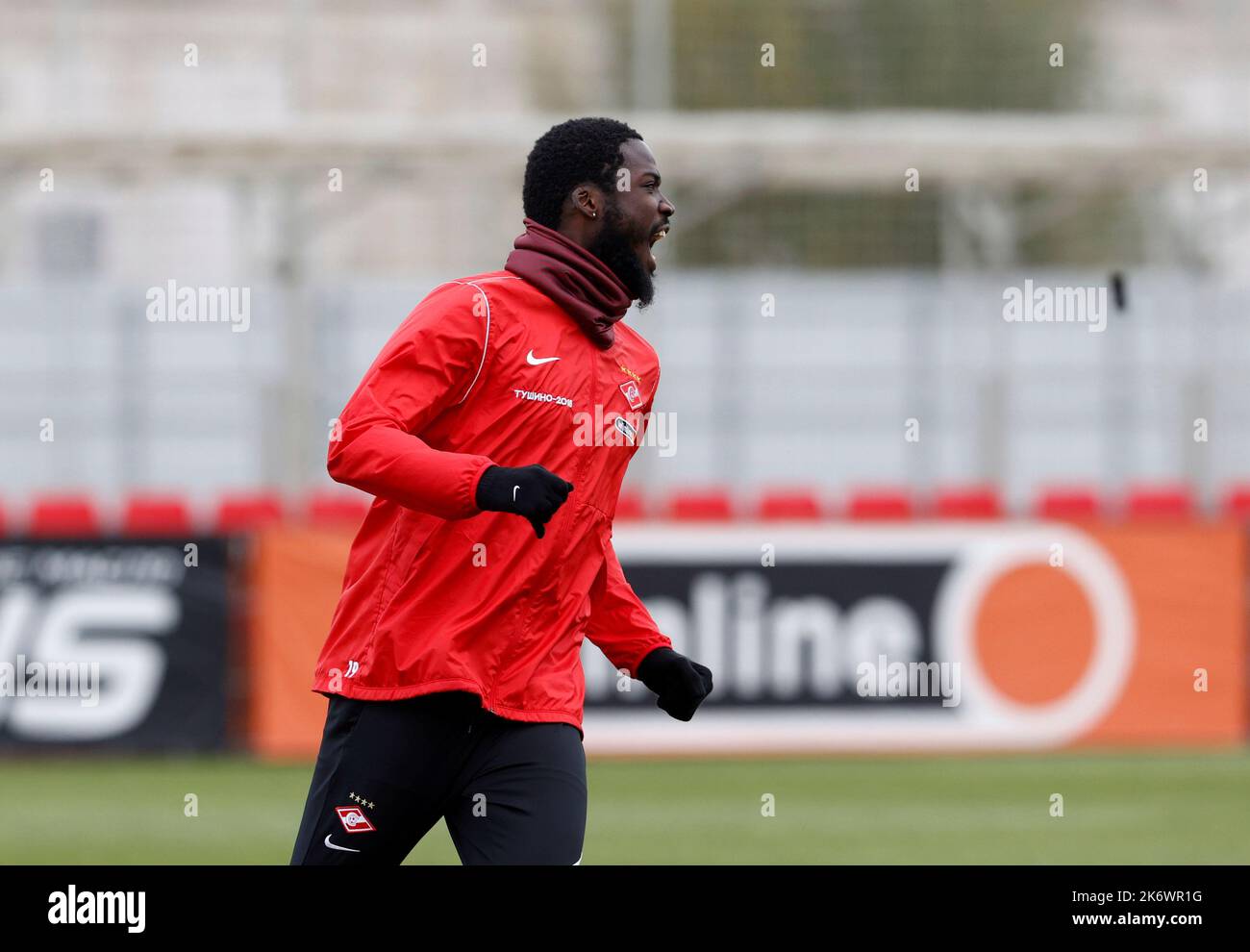 MOSKAU, RUSSLAND, 13. OKTOBER 2022. Training der SpartakSpieler vor
