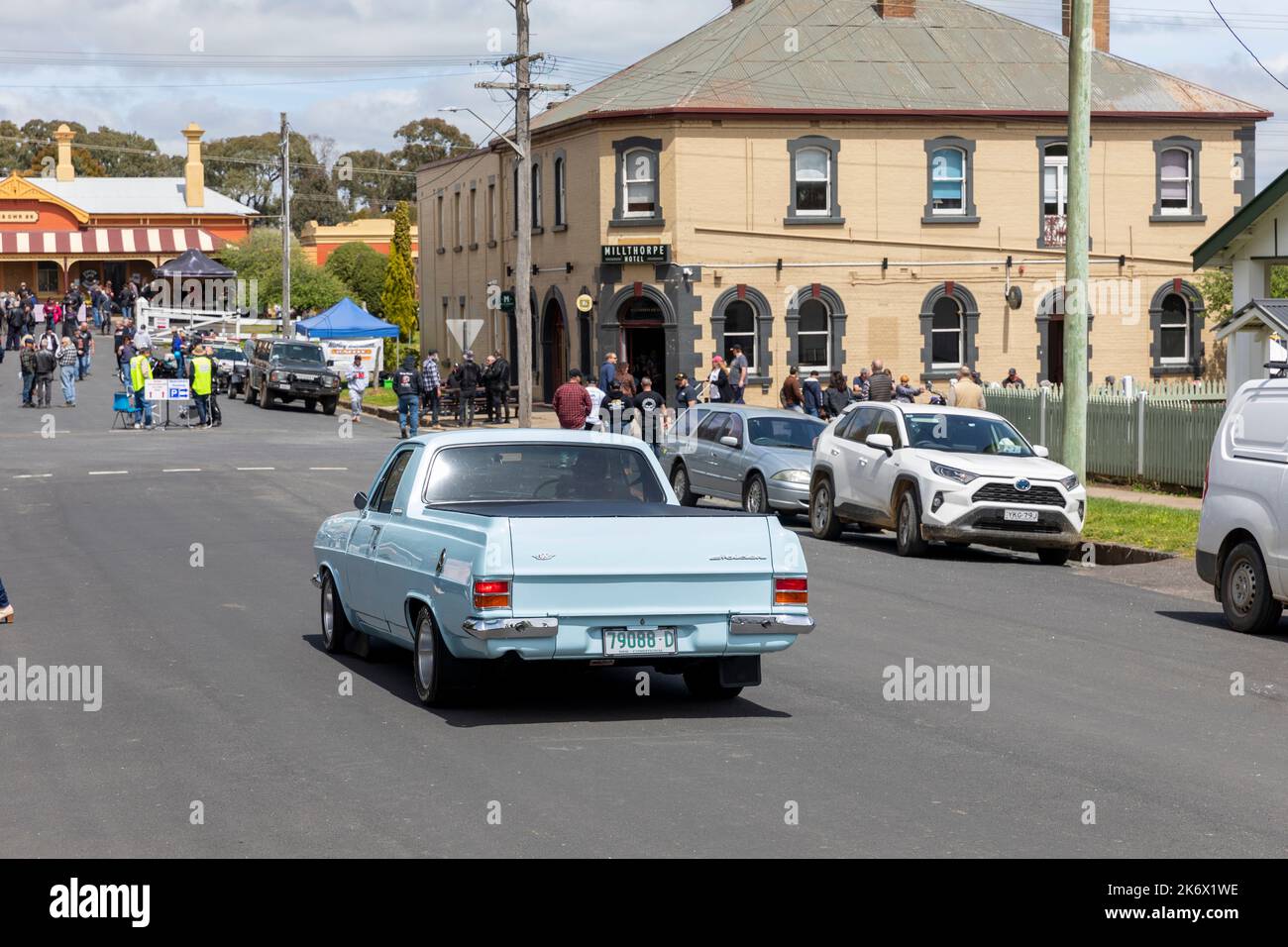 1966 Holden Ute Utility-Oldtimer im historischen Millthorpe im regionalen New South Wales, NSW, Australien Stockfoto