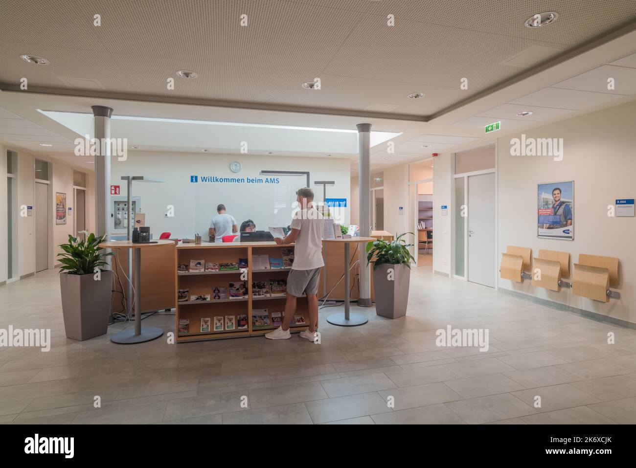 Korneuburg, AMS Laaer Straße 11 Stockfoto