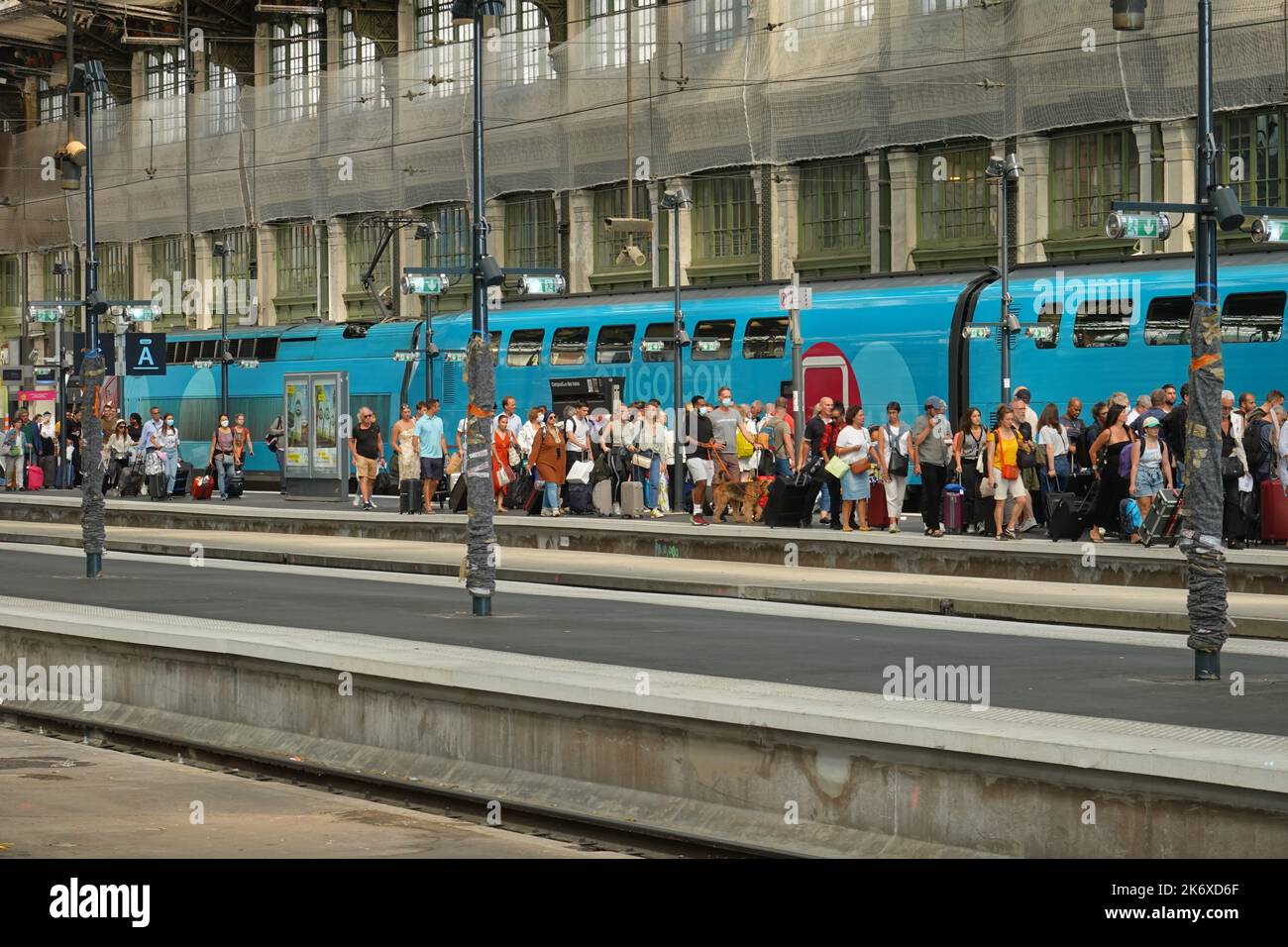 Paris, Gare de Lyon, TGV OUIGO // Paris, Gare de Lyon, TGV OUIGO Stockfoto