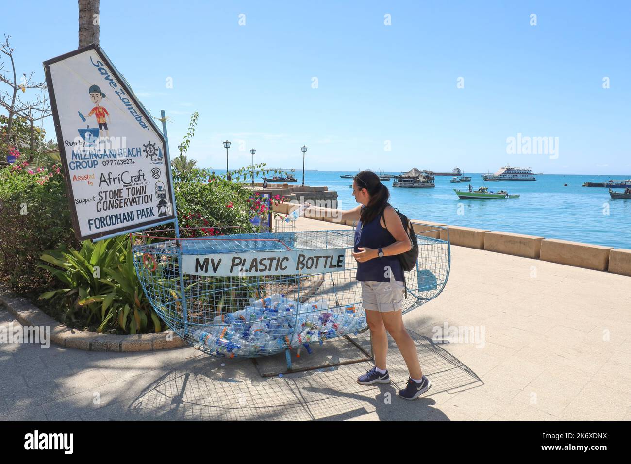 STEINSTADT SANSIBAR TANSANIA Stockfoto