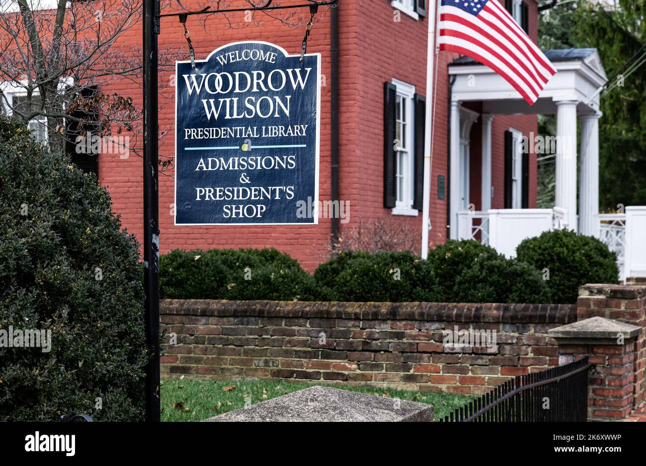 Woodrow Wilson Presidential Library und Museum. Stockfoto