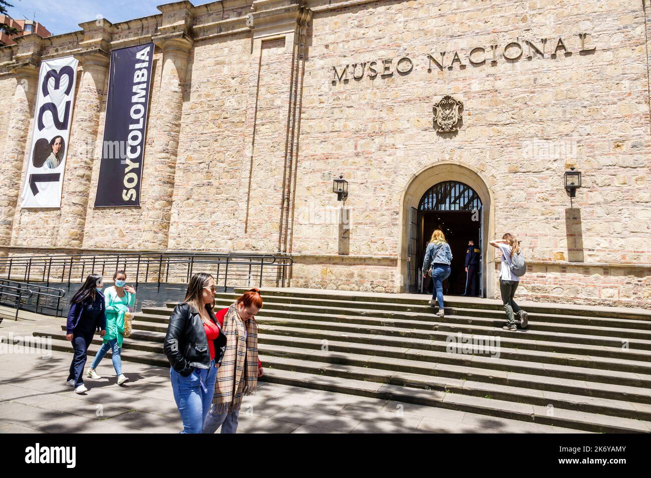 Bogota Kolumbien, Santa Fe Museo Nacional de Colombia Nationalmuseum von Kolumbien vor dem Außeneingang Gebäude, Panoptico Panoptico Stockfoto