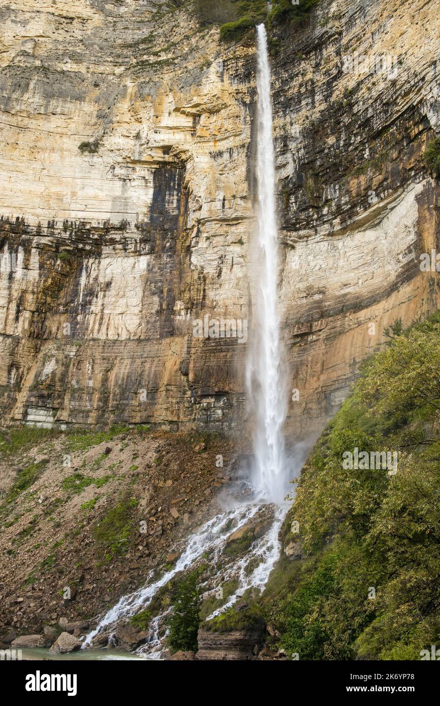 Kinchkha Wasserfall in der Region Imereti, Georgien Stockfoto