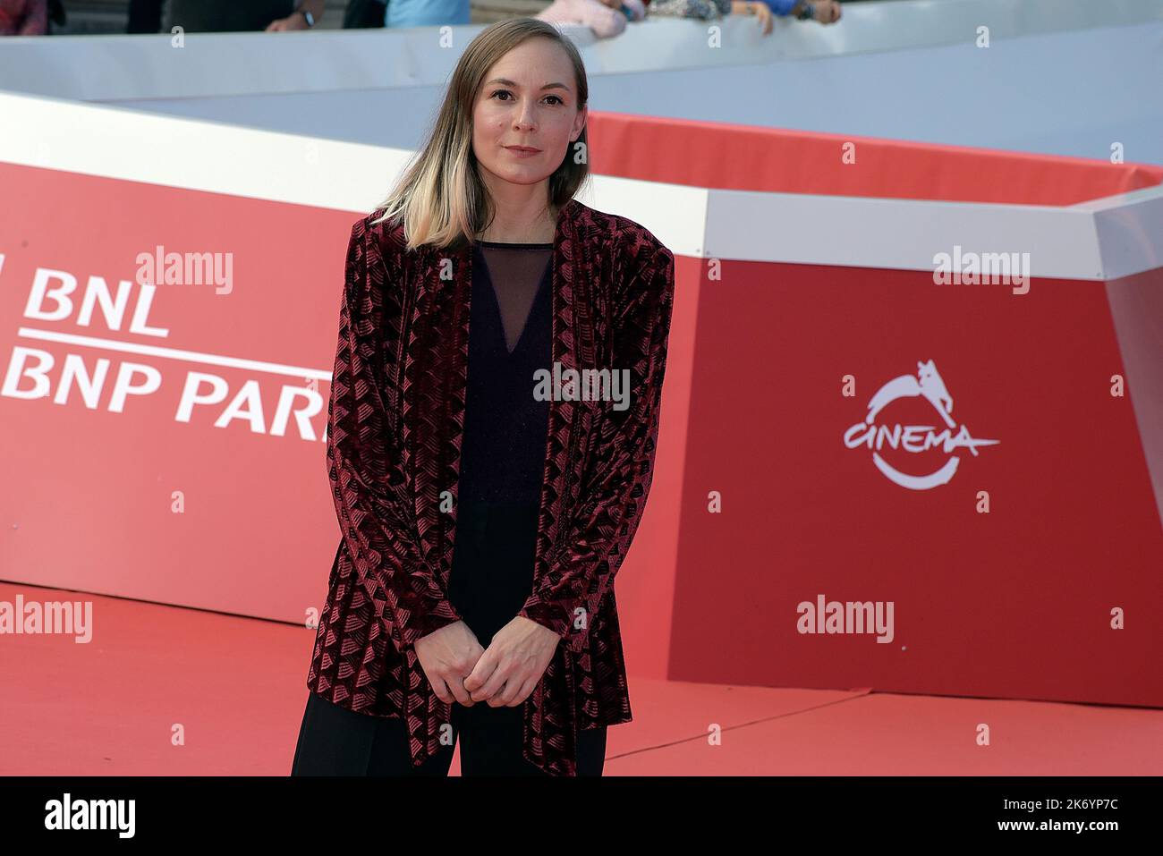 Carmen Jaquier nimmt an der Fotoschau „Foudre“ während des Filmfestivals von Rom 17. im Auditorium Parco della Musica in Rom Teil. Stockfoto