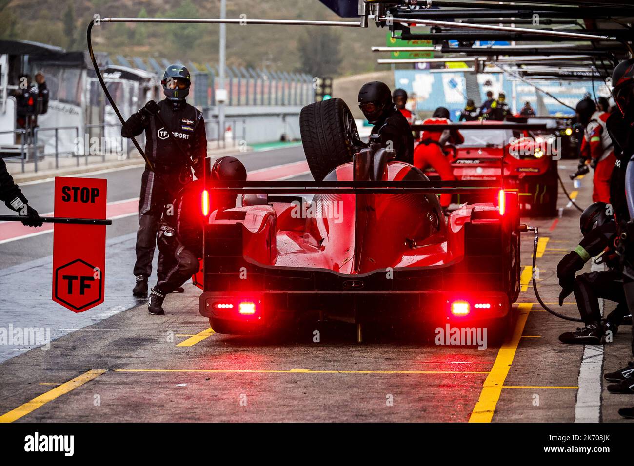 34 AITKEN Jack (gbr), EASTWOOD Charlie (irl), YOLUC Salih (tur), Racing Team Turkey, Areca 07 - Gibson, Aktion während der 4 Stunden von Portimao 2022, 6. Lauf der 2022 European Le Mans Series auf dem Algarve International Circuit vom 14. Bis 16. Oktober in Portimao, Portugal - Foto: Paulo Maria/DPPI/LiveMedia Stockfoto