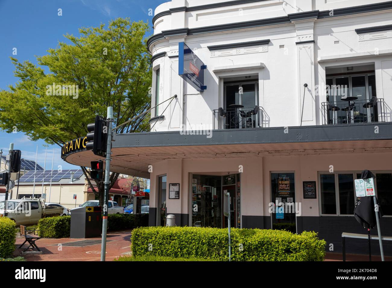 Orange Regional Centre in NSW, Orange Hotel Pub verkauft Bier und Getränke, Orange City Centre, regionale New South Wales, Australien Stockfoto