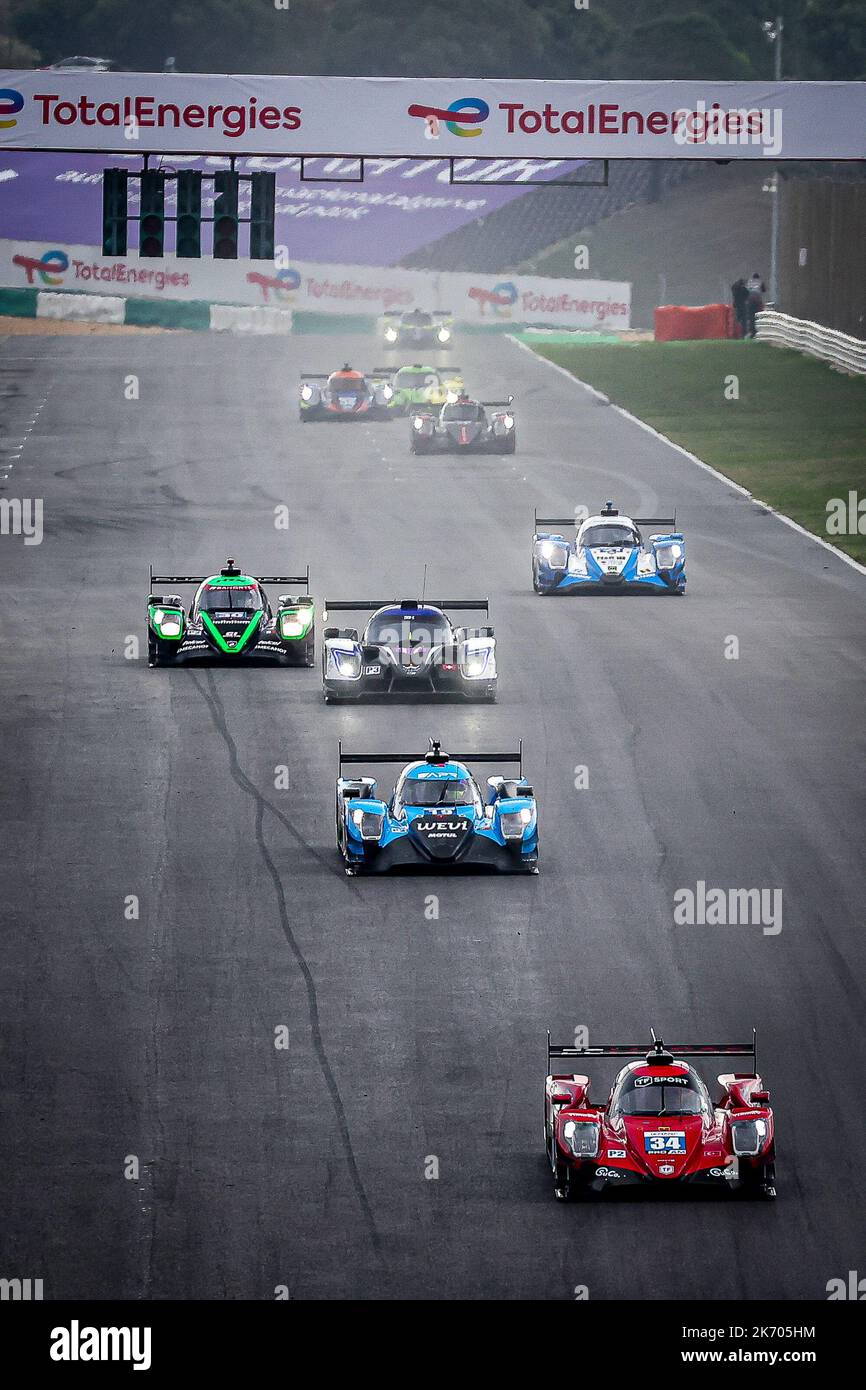 34 AITKEN Jack (gbr), EASTWOOD Charlie (irl), YOLUC Salih (tur), Racing Team Turkey, Areca 07 - Gibson, Aktion während der 4 Stunden von Portimao 2022, 6. Lauf der 2022 European Le Mans Series auf dem Algarve International Circuit vom 14. Bis 16. Oktober in Portimao, Portugal - Foto Paulo Maria / DPPI Stockfoto