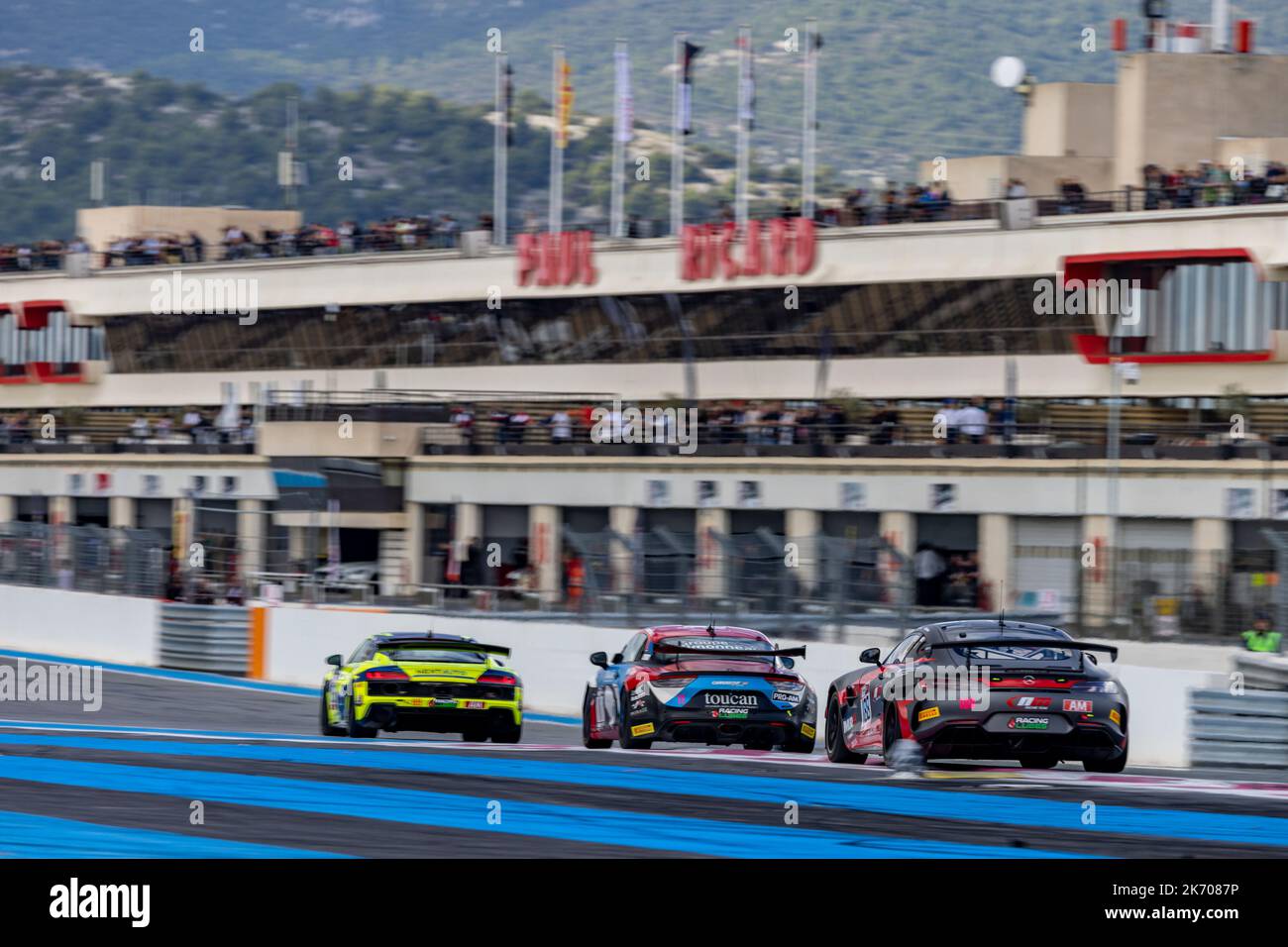 188 VAINTRUB Aleksander, SAFRONAOV Stanislav, NM Racing Team, Mercedes-AMG GT4, Aktion während des 6.. Laufs des Championnat de France FFSA GT 2022, vom 14. Bis 16. Oktober auf dem Circuit Paul Ricard in Le Castellet, Frankreich - Foto Marc de Mattia / DPPI Stockfoto