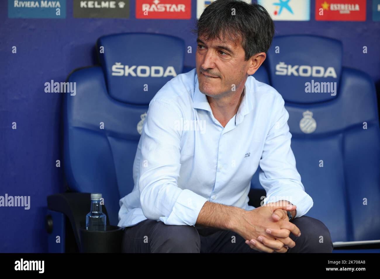 Pacheta von Real Valladolid CF während des La Liga-Spiels zwischen RCD Espanyol und Valladolid CF im RCDE Stadium in Barcelona, Spanien. Stockfoto