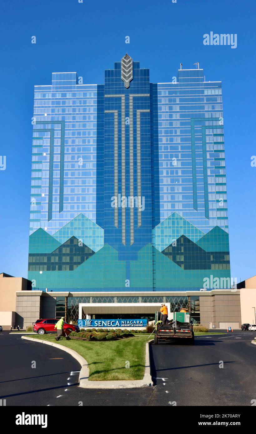 Seneca Niagara Resort und Casino in der Stadt Niagara Falls, NY Stockfoto