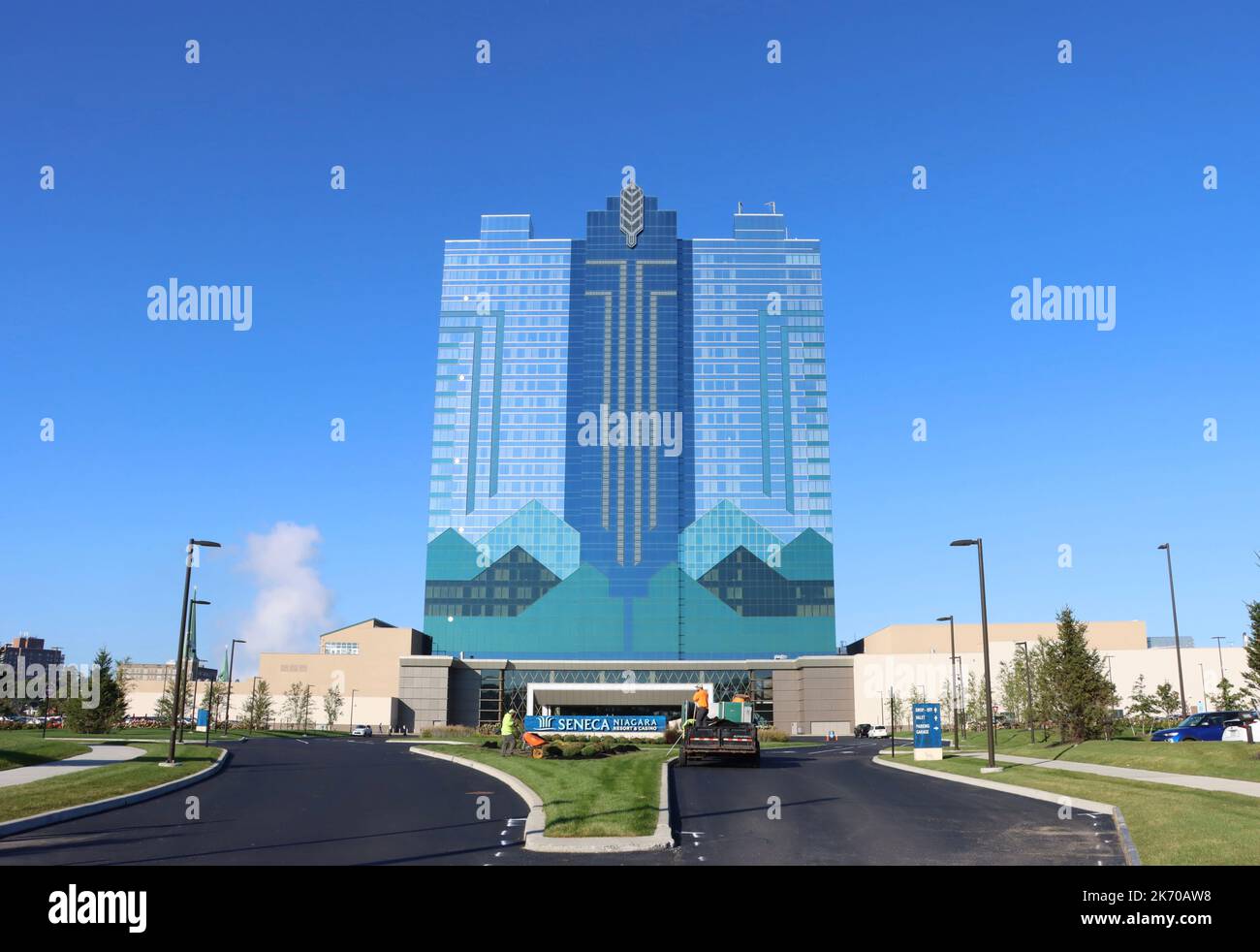 Seneca Niagara Resort und Casino in der Stadt Niagara Falls, NY Stockfoto