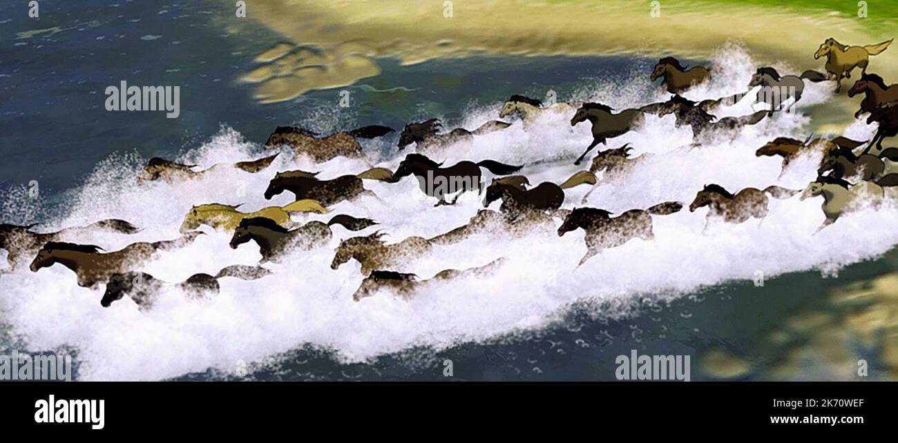 PFERD STAMPEDE, GEIST: HENGST VON CIMARRON, 2002 Stockfoto