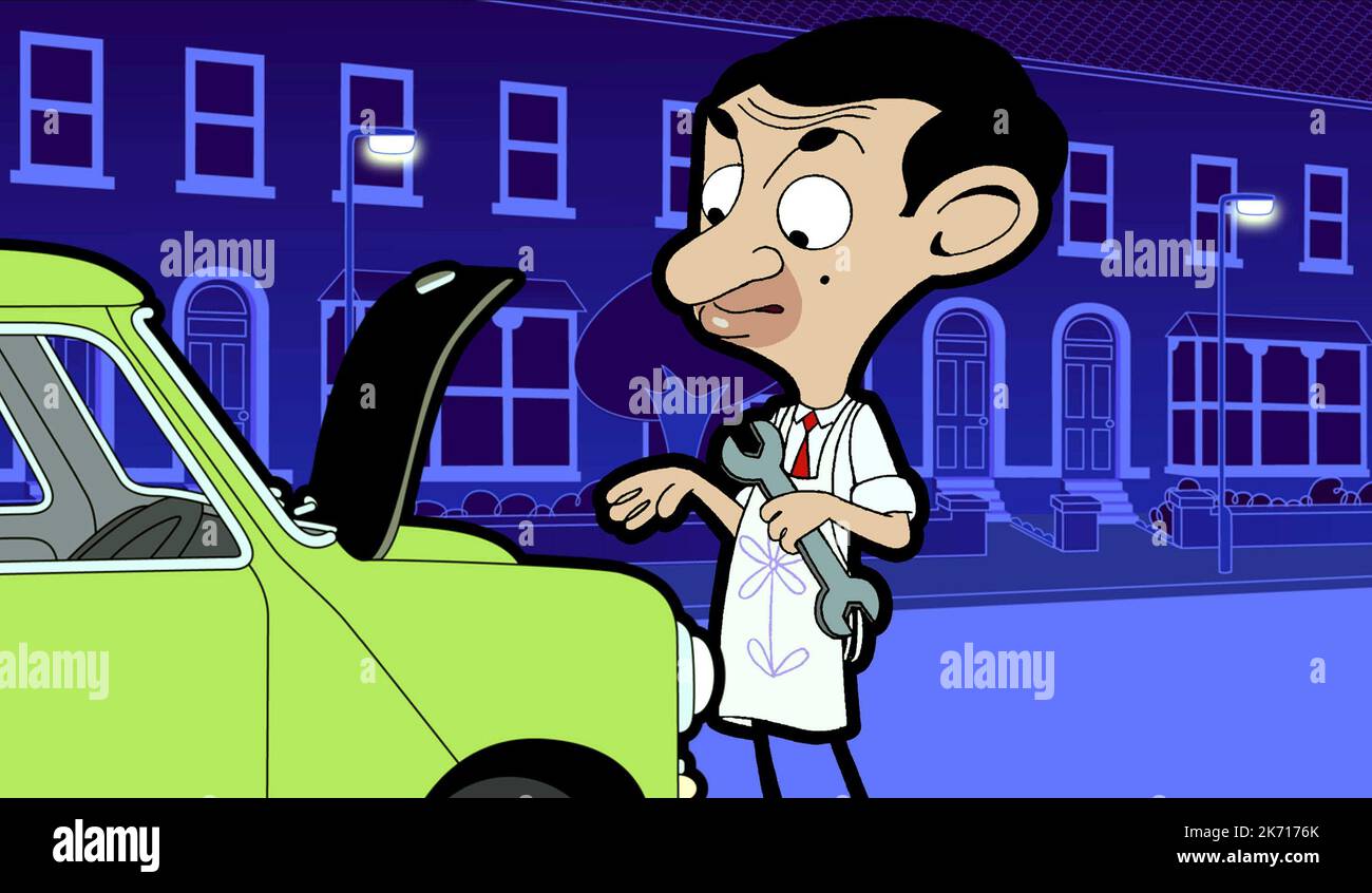 HERR BOHNE, MR. BEAN: DIE ZEICHENTRICKSERIE 2002 Stockfoto