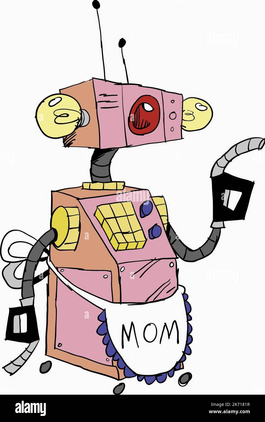 MOM, WAS IST MIT ROBOTER JONES PASSIERT? 2002 Stockfoto