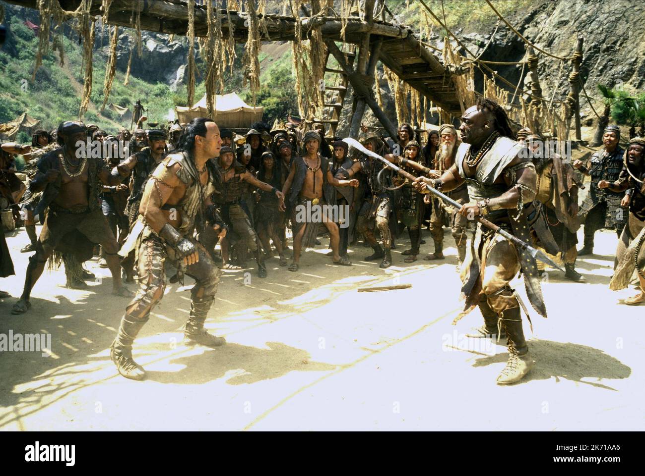 DWAYNE JOHNSON, Michael Clarke Duncan, der Scorpion King, 2002 Stockfoto