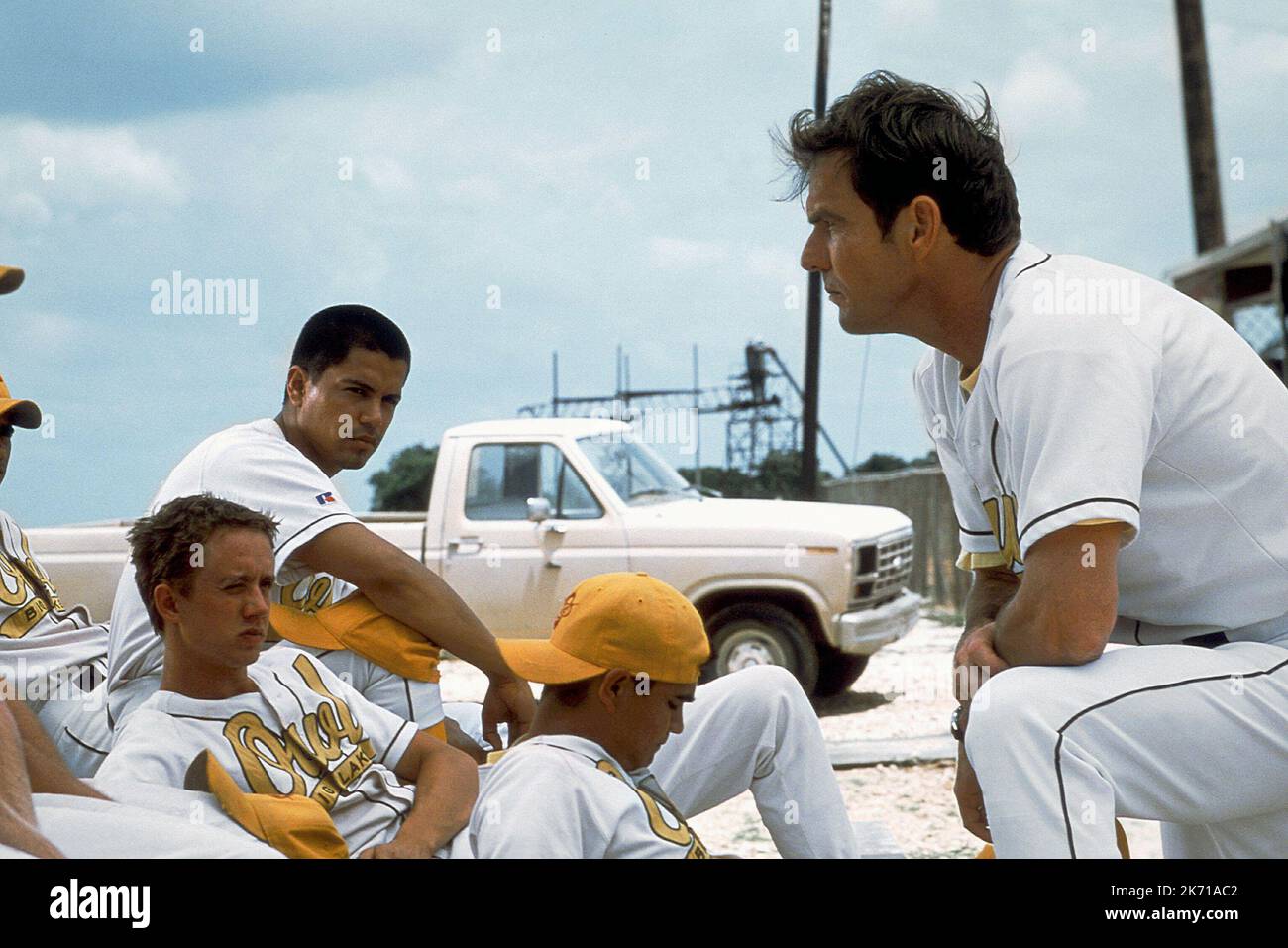 LINDBERG, HERNANDEZ, QUAID, DER ANFÄNGER, 2002 Stockfoto