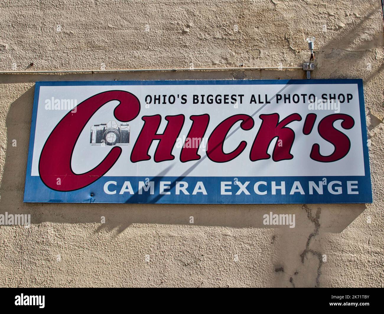 Die Kamera des berühmten Kükens ist jetzt in Columbus, Ohio, aufgegeben worden Stockfoto