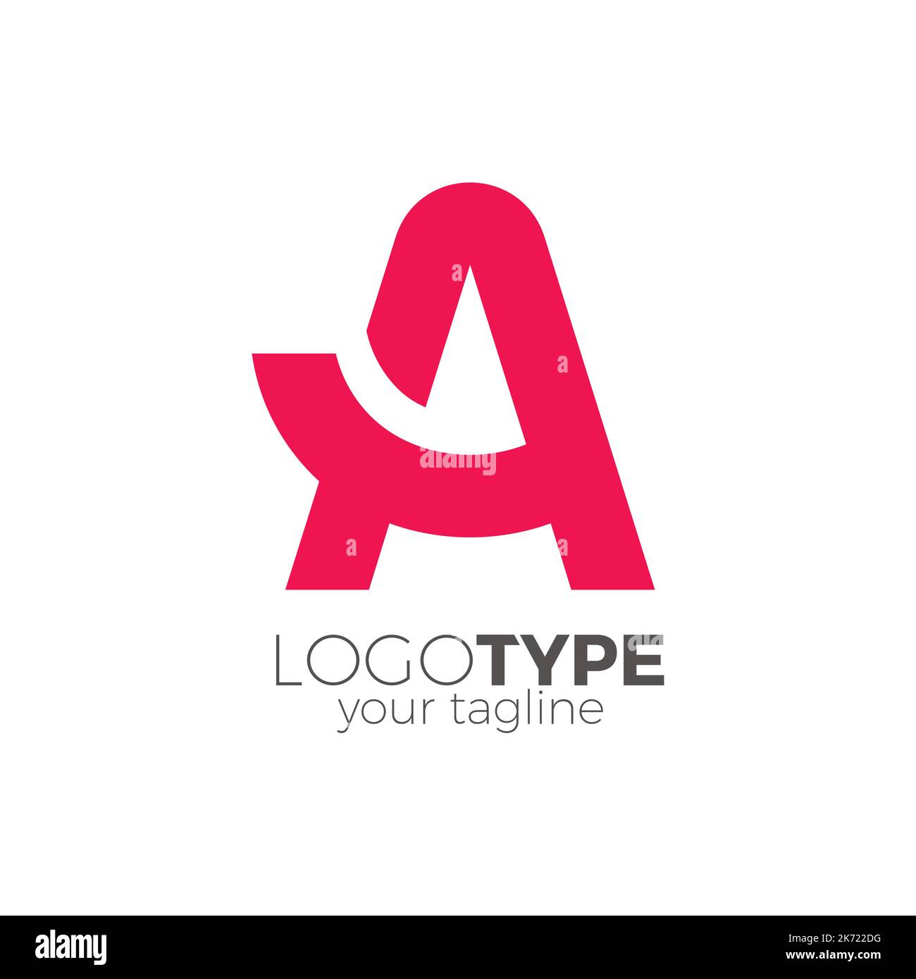 Buchstabe A Logo Symbole modern Stock Vektor