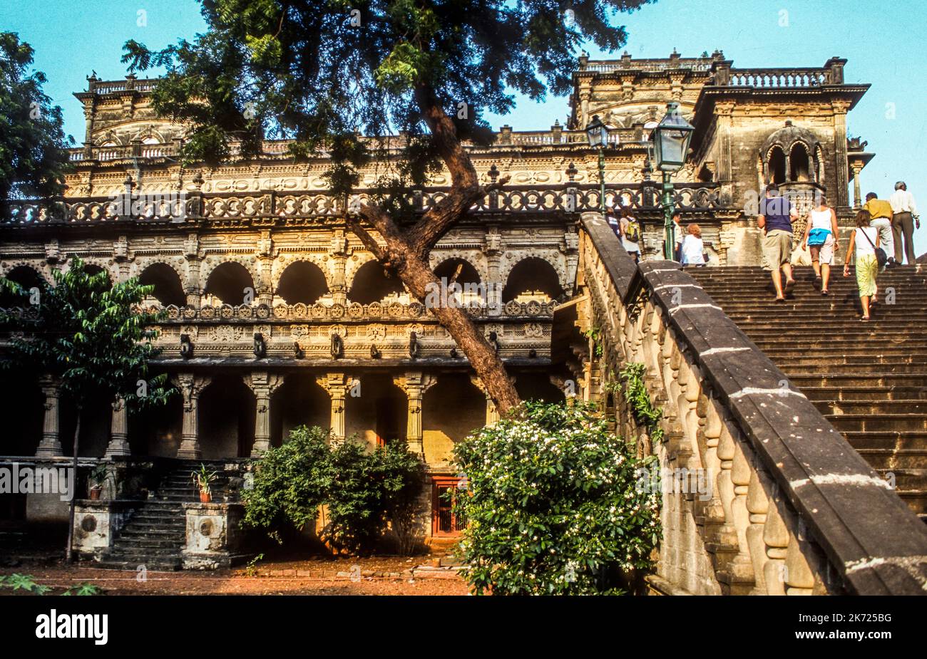 Naulakha Palast aus dem 17.. Jahrhundert in Gondal, Saurashtra, Gujarat, Indien Stockfoto