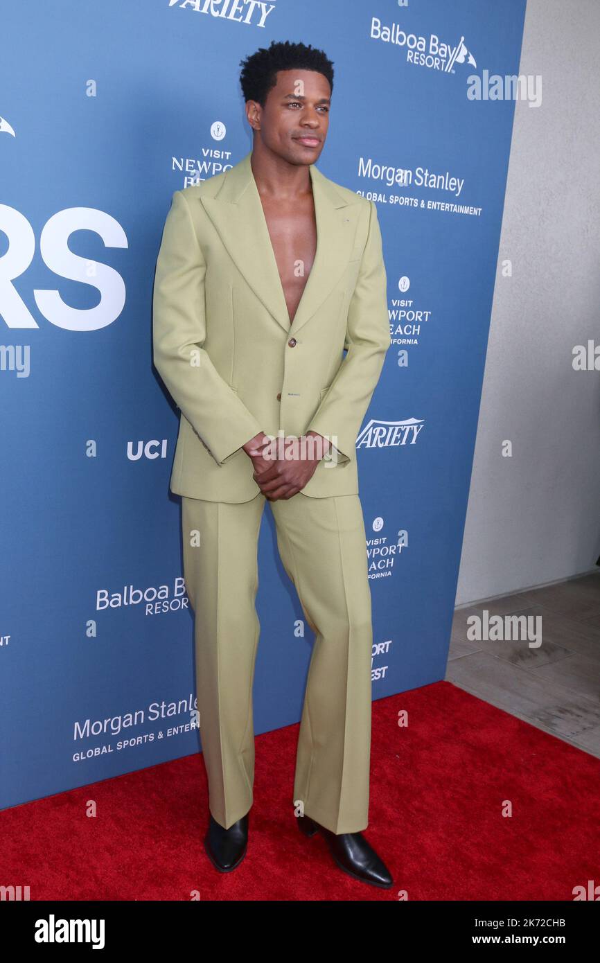 16. Oktober 2022, Newport Beach, CA, USA: LOS ANGELES - Okt 16: Jeremy Pope beim Newport Beach Film Festival ehrt und 10 Schauspieler, die am 16. Oktober 2022 im Balboa Bay Resort in Newport Beach, CA, zu sehen sind (Foto: © Kay Blake/ZUMA Press Wire) Stockfoto