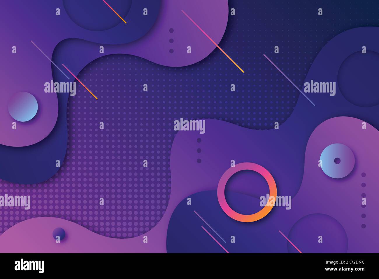 Gradient dynamische wellenförmige Hintergrund Vektor-Design-Illustration Stock Vektor