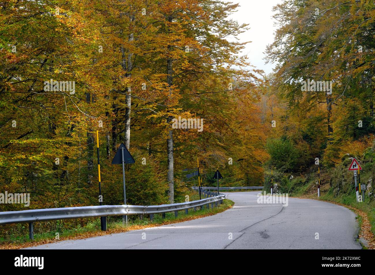 Pian del cansiglio während der Herbstsaison. Venedig, Italien, 9. Oktober 2022 Stockfoto