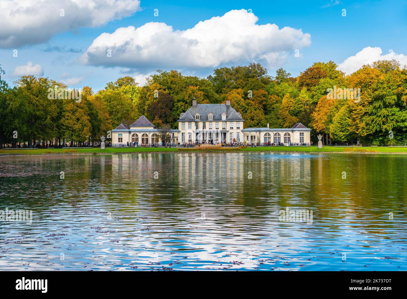 Rivierenhof Park in Antwerpen, Belgien. Stockfoto