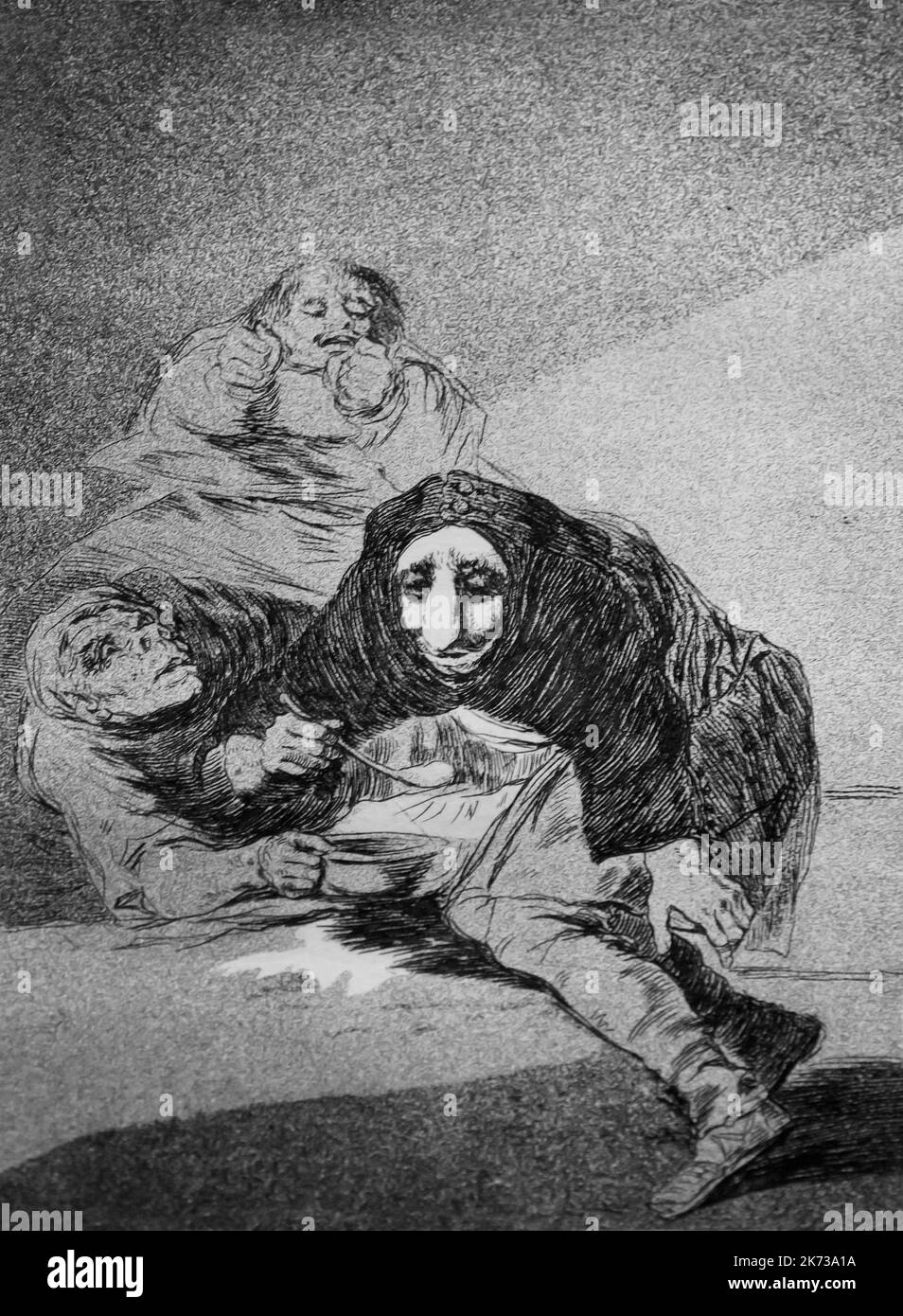 The Shameful One, Francisco Goya, Los Caprichos, 1797-1798, Museum Berggruen, Berlin, Deutschland, Europa Stockfoto