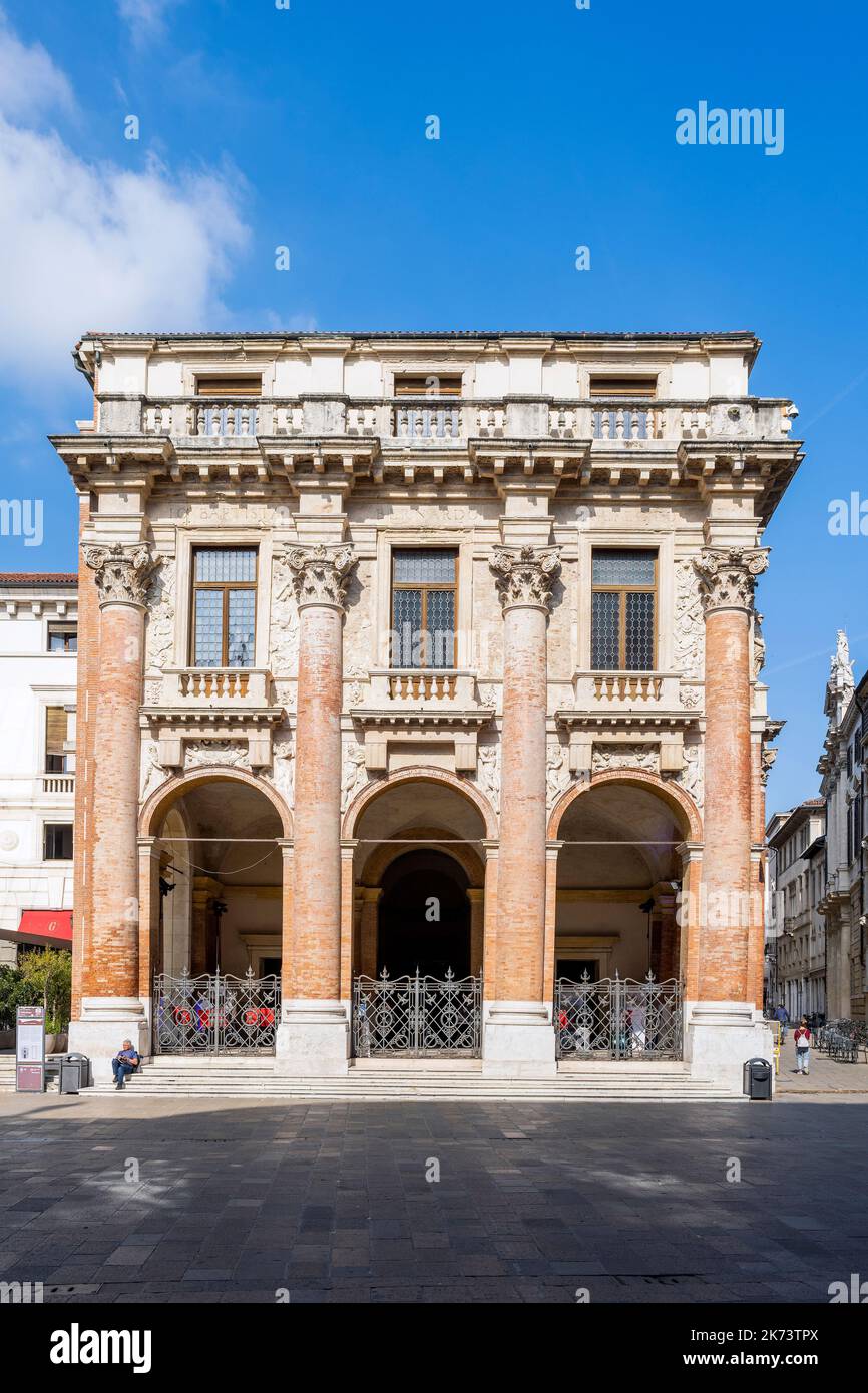 Palazzo del Capitaniato, entworfen von Andrea Palladio, Vicenza, Venetien, Italien Stockfoto