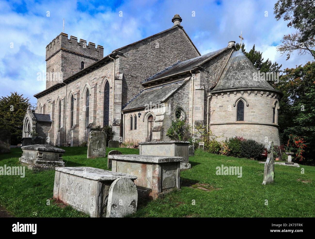 St. Mary’s Church Hay-on-Wye Stockfoto